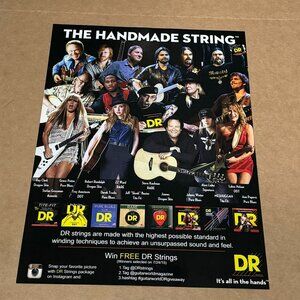 Roy Clark / Johnny Winter / Meshuggah /Derek Trucks - DR Strings - 2015 Print Ad